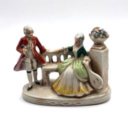 Antique German Porcelain Figurine of Romantic Couple