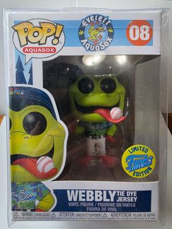 Funko Pop! WEBBLY TIE-DYE Jersey #08~ Aquasox Field Exclusive!