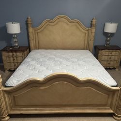 Complete King Bedroom Set With Mirror 