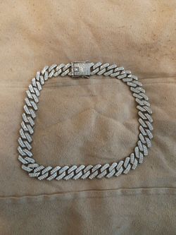 Diamond and silver chain for men and woman