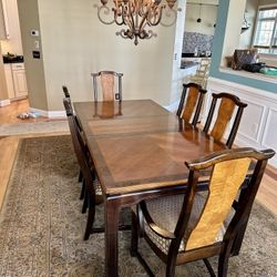 Broyhill Ming Dynasty Dining Table and Chairs