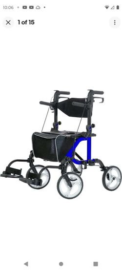 ELENKER ROLLATOR WALKER WITH FOOTREST