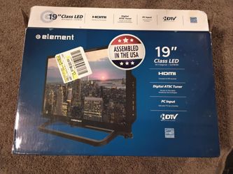 Element 19" LED HDTV – Tested & Working – Original Box – No Stand