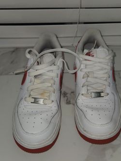 Nike Air Force 1 White Red Sneakers