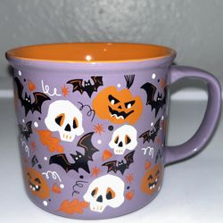 Purple & orange Halloween Mug