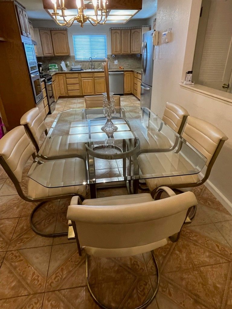 Glass Table And Chairs