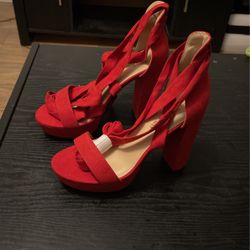 DREAM PAIRS 7.5 High Heels Chunky Block Platform Heels