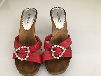 Sandals, genuine leather, size 5