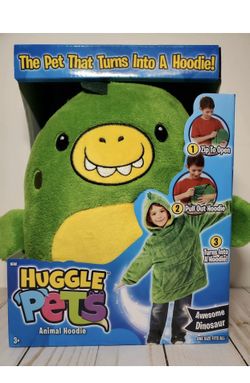 Huggle Pets Kids Animal Hoodie Awesome Dinosaur New