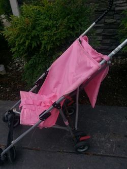 Pink Compact Stroller