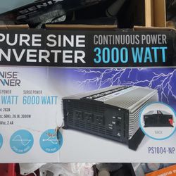 Power Inverter 6,000 W, 3,000 W Continuous