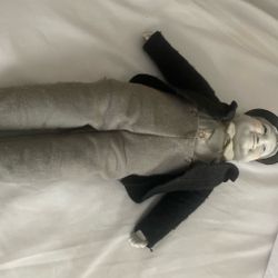 Oliver Hardy Doll Ceramic 