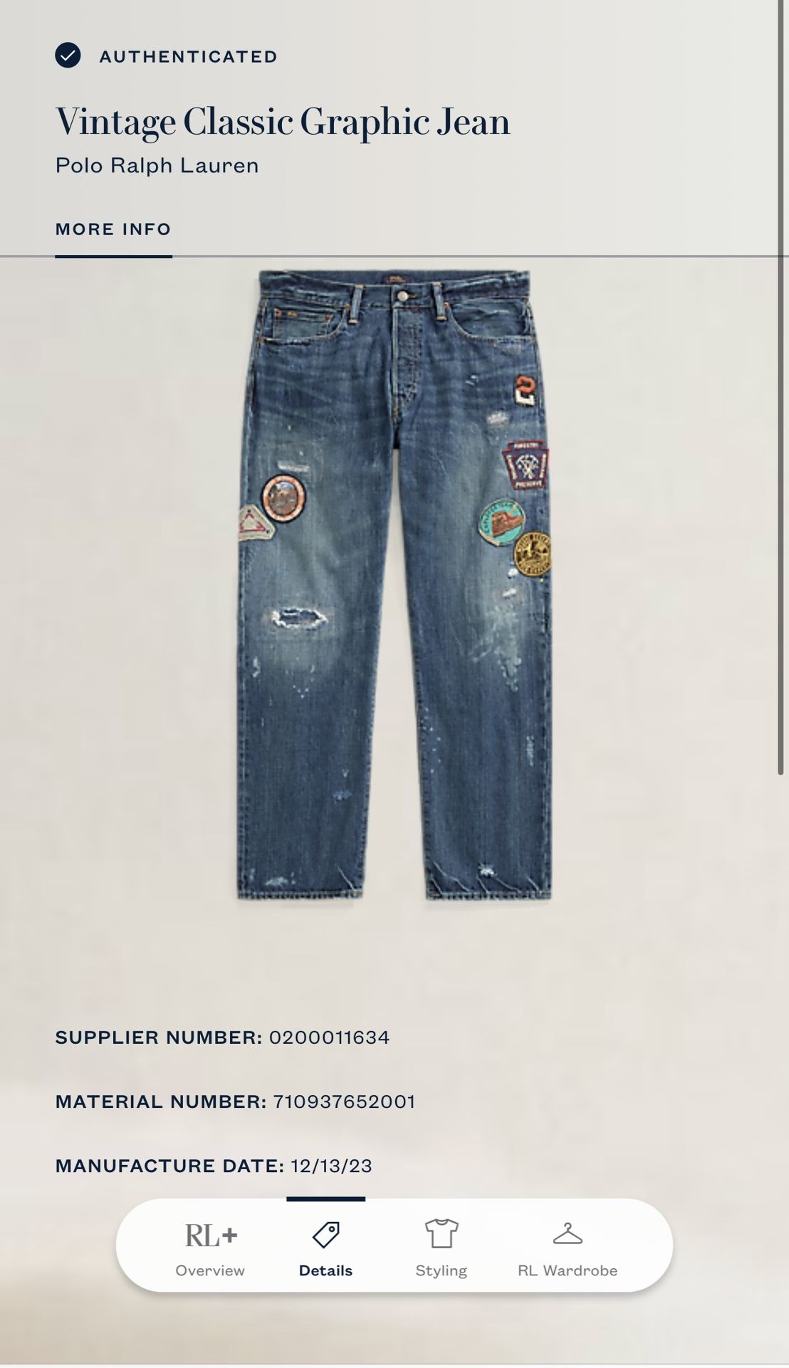 Vintage Classic Polo Jeans RL