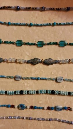 Handmade Beaded Anklets