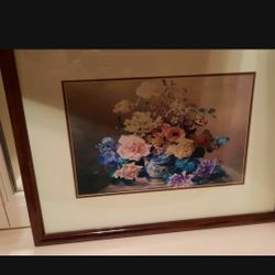 Beautiful Framed Art Of Flowers