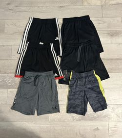 Boys Athletic Shorts 6 Pack Bundle 