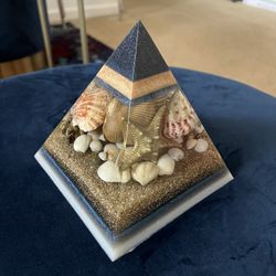 Beach Inspired Resin Pyramid 
