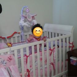 White Baby Crib 