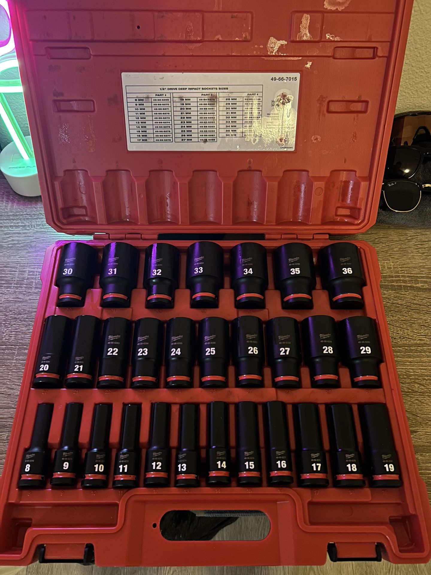 Milwaukee SHOCKWAVE 1/2 in. Drive Metric 6 Point Impact Socket Set (29-Piece)