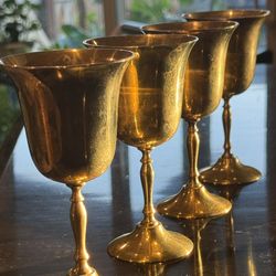 Vintage Brass Stemware