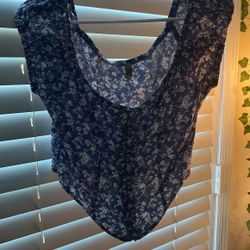 PacSun Blue Corset Top