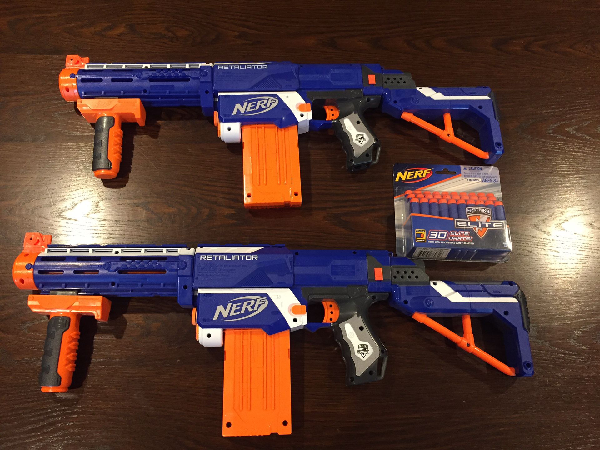 2 Nerf Guns and Darts