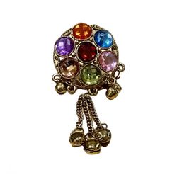 Indian Rhinestone Hair Accessory Pin  