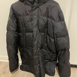 Tommy Hilfiger Men’s Puffer Jacket - Black - Size M