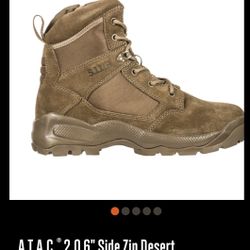 NWT. 5.11 Tactical 2.0 6” Dark Coyote Boots 