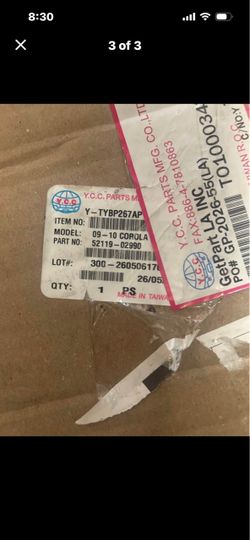 Toyota Corolla Front Bumper Bracket 52119-02990