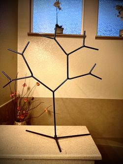 BLACK JEWELRY TREE NECKLACE ORGANIZER