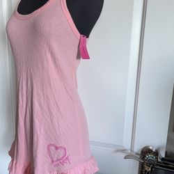 NWT Betsey Johnson Babydoll Dress Nightie Lingerie Sz Medium Pink