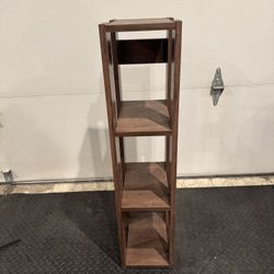 4-Tier Narrow Wooden Tower Shelf