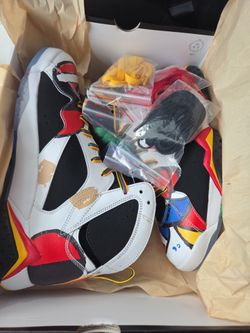 Air Jordan 7 Retro Multicolor Sneakers size 12