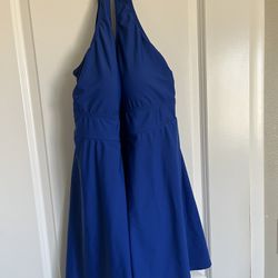 Nylon Knit, Royal Blue (Swim Dress)
