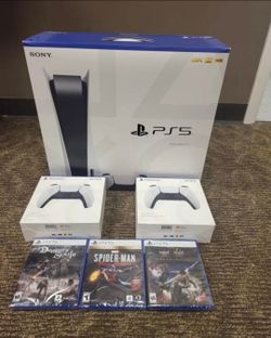 Brand New Console Disc
Version 3 Games + 2 Controller Bundle