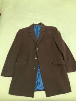 Burgundy men’s winter coat