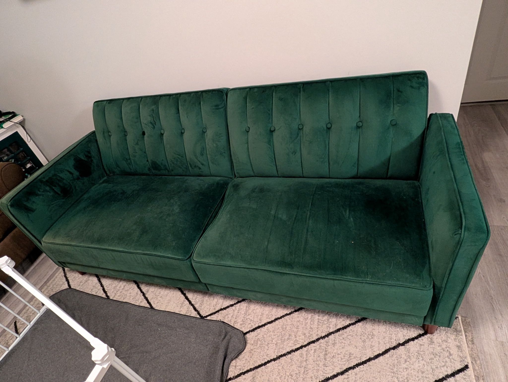 Mid Century Modern Velvet Sofa