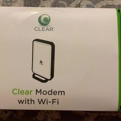 CLEAR MODEM WITH WI-FI