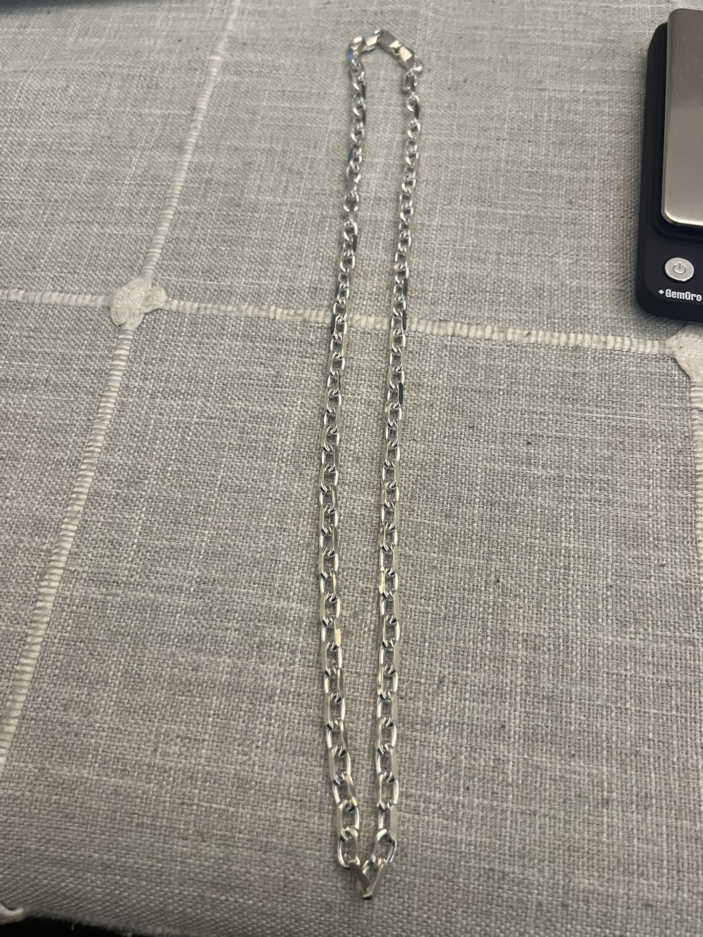 925 Silver 5.2 Mm 24 Inch Cable Link Chain