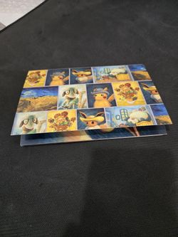 Van Gogh Pokemon Postcard Set 6 Minty Cards
