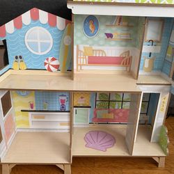 Girls Beach Doll Playhouse