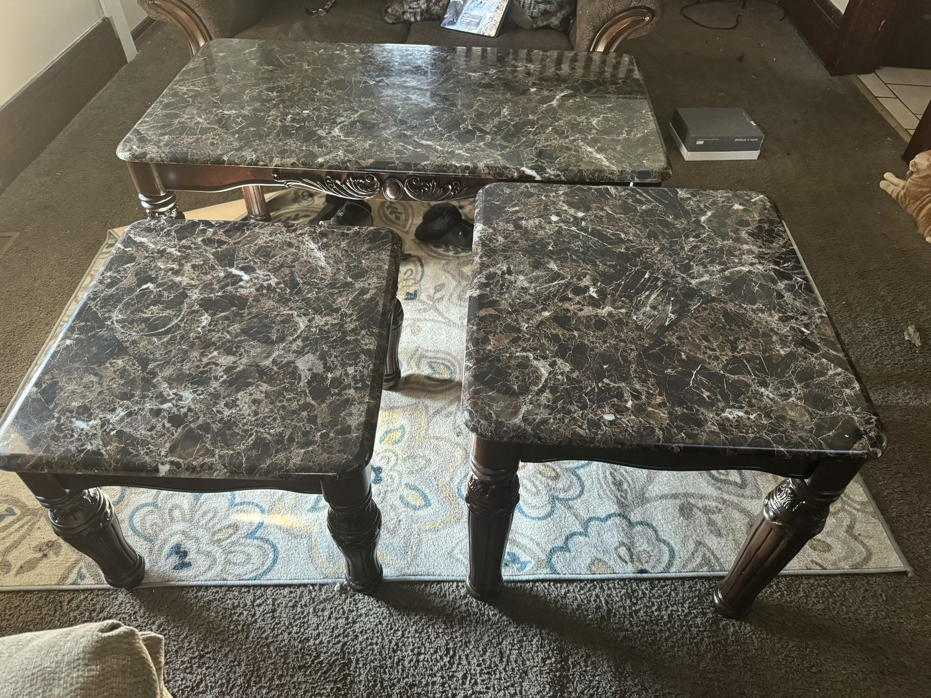 Coffee Table And End Tables