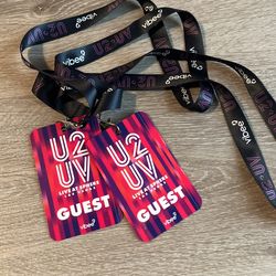 U2 UV Live At Sphere Las Vegas Guest Lanyards