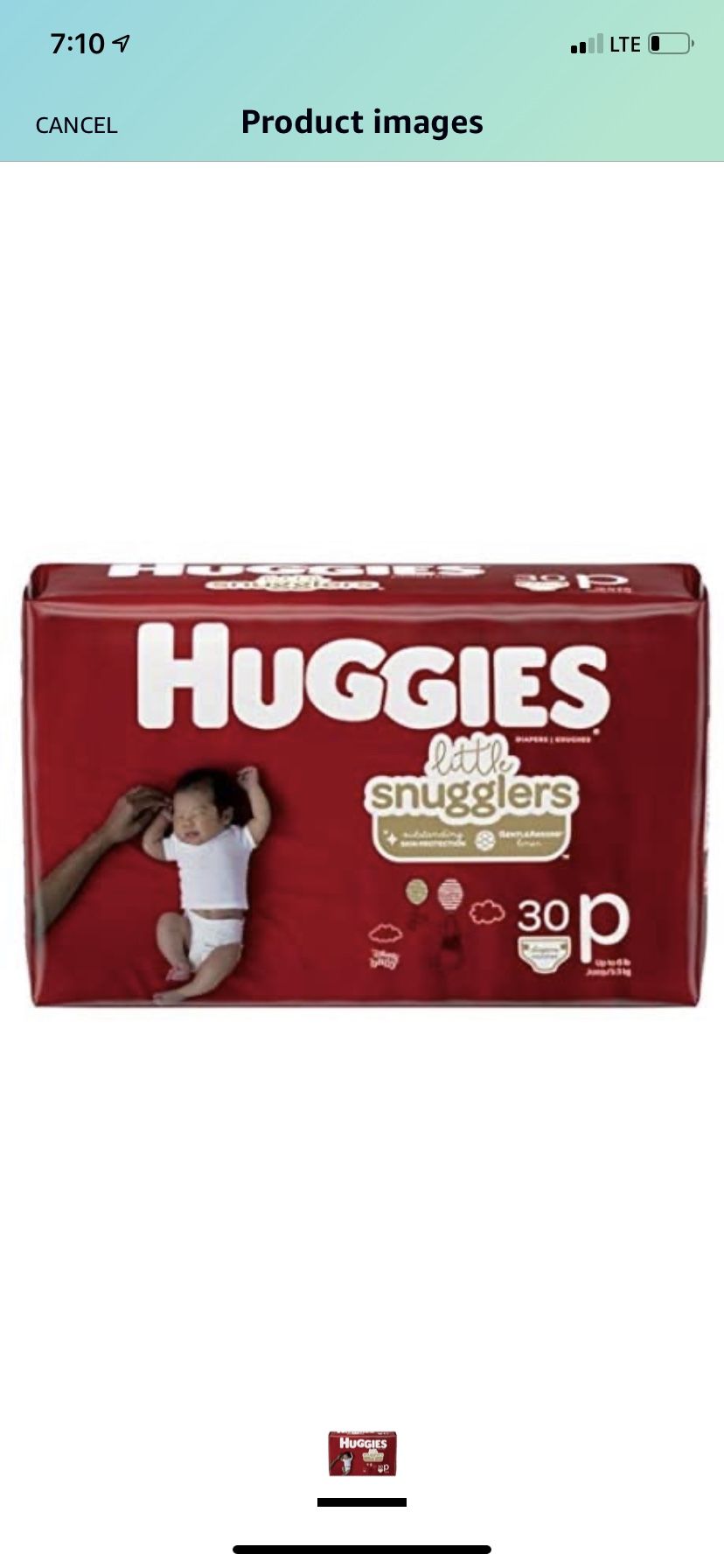 (2pk)Huggies Supreme Little Snugglers, Preemies, 60 Total