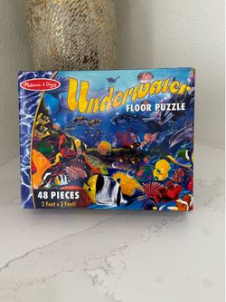Floor Puzzle. Melissa and Doug Underwater Floor Puzzle 48 pieces.  2 feet x 3 feet