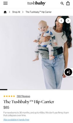 Tushbaby hip carrier retails $85