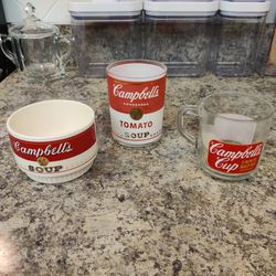COLLECTIBLE CAMPBELL'S GLASS LOT