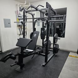 Smith Machine 2001 | Multi-Use Adj Bench | Gym Equipment | Fitness | Squat Rack | Excercise |🔴WEIGHTS AND BARBELL SOLD SEPARATELY 🔴 FREE DELIVERY 🚚