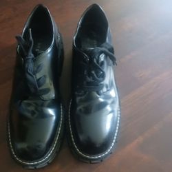 Madden Girl shoes. Shiney black